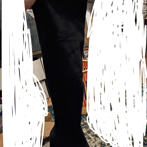 NWT IN ORIGINAL BOX Kelly & Katie Black Over the Knee Boots - Picture 3 of 5
